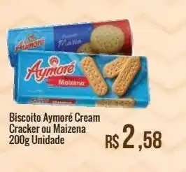Biscoito aymoré cream cracker ou maizena 200g unidade