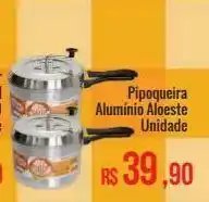 Pipoqueira alumínio aloeste unidade