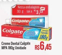 Mart Minas Creme dental colgate mpa 180g unidade oferta