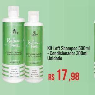 Mart Minas Kit left shampoo 500ml + condicionador 300ml unidade oferta