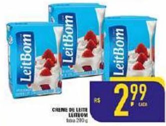 Mercantil Rodrigues Cremes de leite leitbom 200g oferta