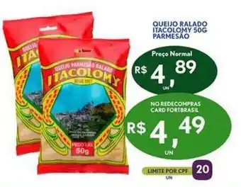 Queijo Ralado Itacolomy 50g Parmesao
