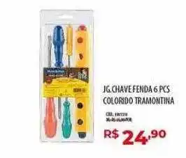 Jg. chave fenda 6 pcs colorido tramontina