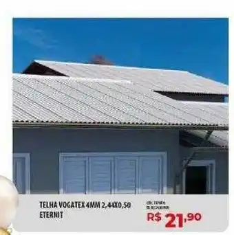 Telha vogatex 4mm eternit