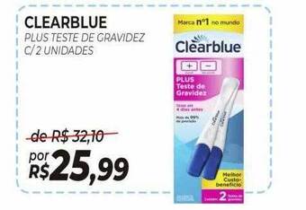 Clearblue plus teste de gravidez