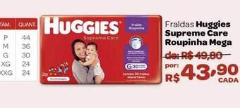 Drogão Super Fraldas huggies supreme care roupinha mega oferta