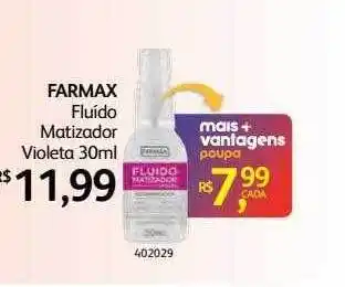 Drogaria Estação Farmax fluido matizador violeta oferta