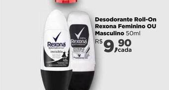 Farmácias Nissei Desodorante roll-on rexona feminino ou masculino oferta