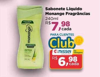Farmácias Nissei Sabonete líquido monange fragrâncias oferta