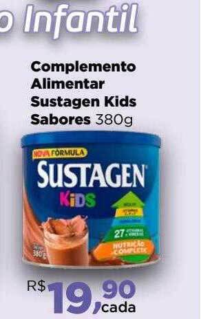 Farmácias Nissei Complemento alimentar sustagen kids sabores oferta