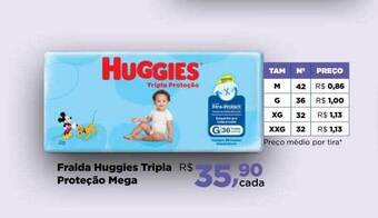 Farmácias Nissei Fralda huggies tripla proteção mega oferta