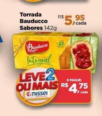 Torrada bauducco sabores