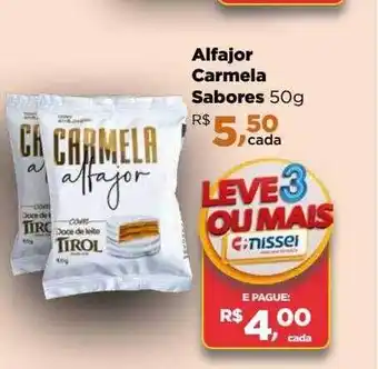 Farmácias Nissei Alfajor carmela sabores oferta
