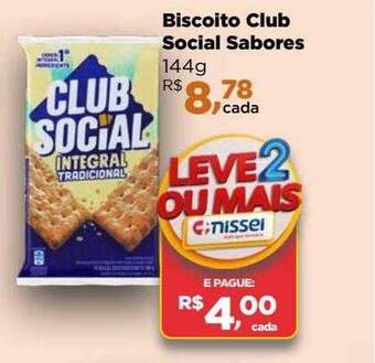 Farmácias Nissei Biscoito club social sabores oferta