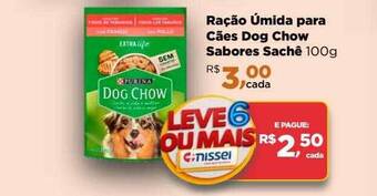 Farmácias Nissei Ração úmida para cães dog chow sabores sachê oferta