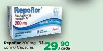 Farmácias Nissei Repoflor com 6 cápsulas oferta