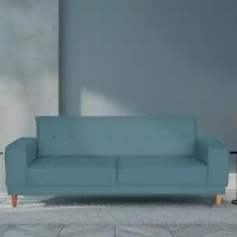Lojas Guido Sofá 3 lugares bronx 2,20m (tc bt348) ./linho azul nv oferta