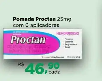 Pomada proctan com 6 aplicadores