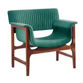 Poltrona kr tecido esmeralda veludo verde