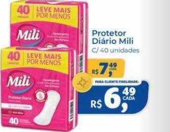 Protetor diário mili
