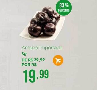 Oba Hortifruti Ameixa importada kg 33% desconto oferta