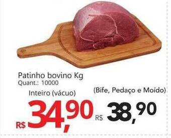 Supermercados Koch Patinho bovino oferta