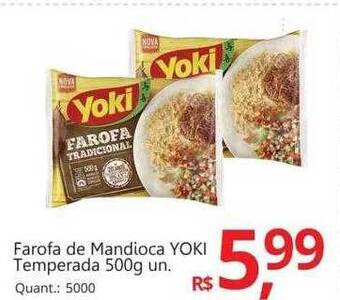Supermercados Koch Farofa de mandioca yoki temperada oferta