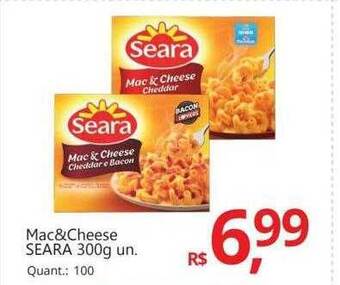Supermercados Koch Mac&cheese seara oferta