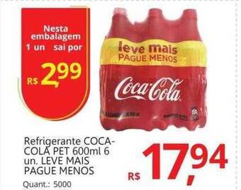 Supermercados Koch Refrigerante coca-cola oferta