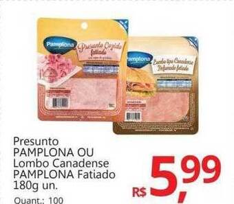 Supermercados Koch Presunto pamplona ou lombo canadense pamplona fatiado oferta