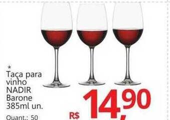 Supermercados Koch Taça para vinho nadir barone oferta