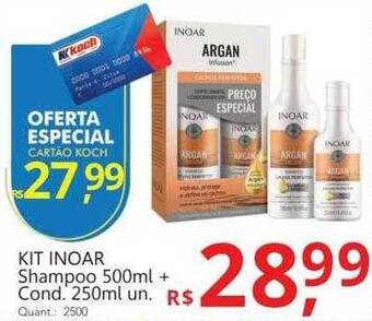 Supermercados Koch Kit inoar shampoo + cond oferta