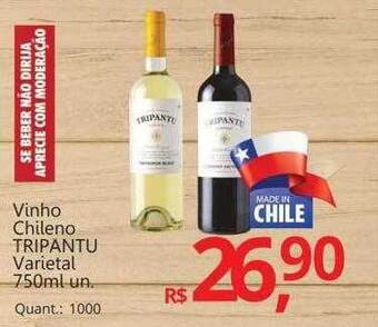 Supermercados Koch Vinho chileno tripantu varietal oferta