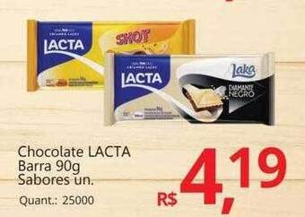 Supermercados Koch Chocolate lacta barra oferta