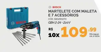 Bosch martelete com maleta e 7 acessórios