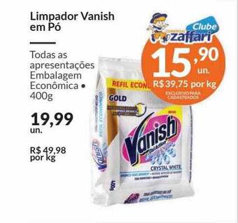Limpador vanish em pó