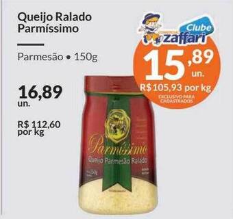 Zaffari Queijo ralado parmíssimo oferta
