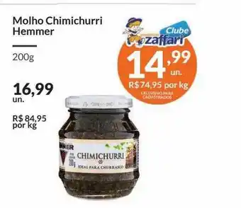 Zaffari Molho chimichurri hemmer oferta