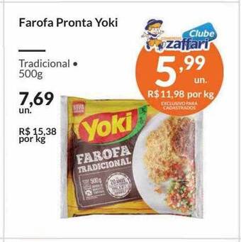 Zaffari Farofa pronta yoki oferta