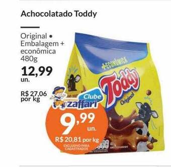 Zaffari Achocolatado toddy oferta