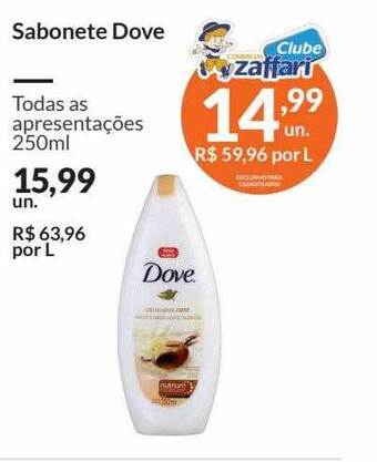Zaffari Sabonete dove oferta