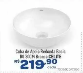 Comjol Cuba de apoio redonda basic ro 30cm branca celite oferta