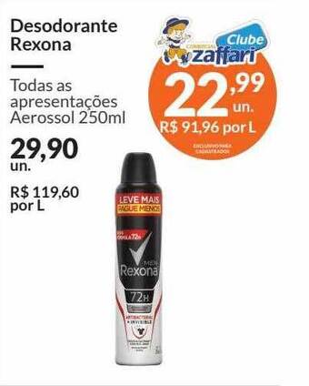 Zaffari Desodorante rexona oferta