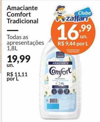 Zaffari Amaciante comfort tradicional oferta