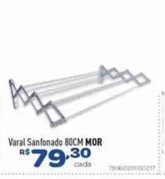 Comjol Varal sanfonado 80cm mor oferta