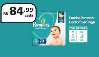 Drogasmil Fraldas pampers confort sec giga oferta