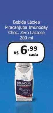 Drogasmil Bebida láctea piracanjuba imunoday choc zero lactose oferta