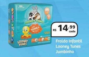 Fralda infantil looney tunes jumbinho