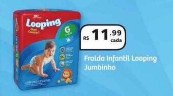 Drogasmil Fralda infantil looping jumbinho oferta