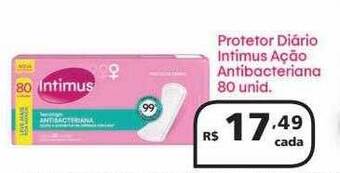 Drogasmil Protetor diário intimus ação antibacteriana oferta